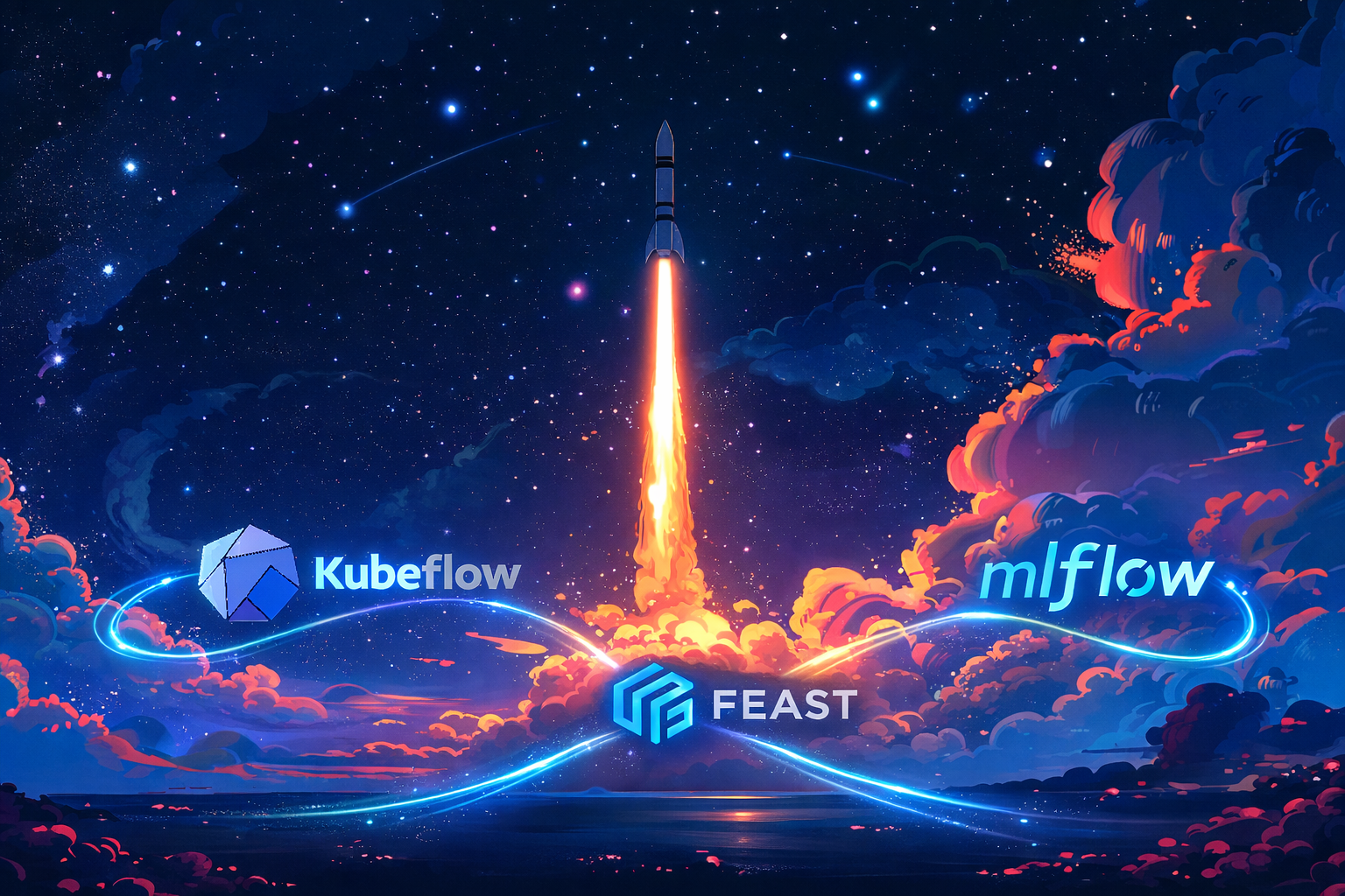 Feast, MLflow, and Kubeflow